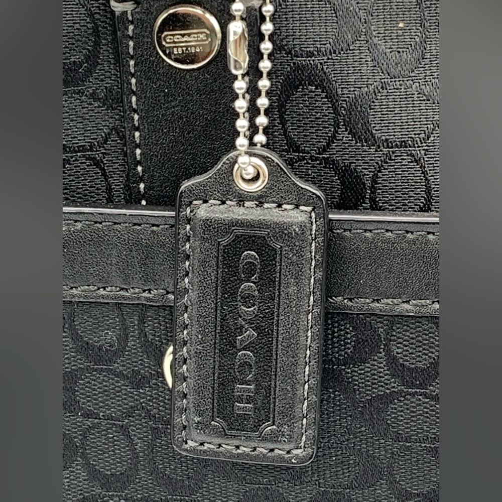 COACH Black Laptop Bag All Over Print - Picture 4 of 15